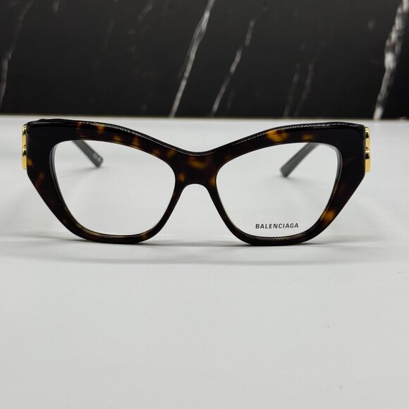 NEW BB0312O 002 BALENCIAGA HAVANA WOMEN EYEGLASSES main image 7